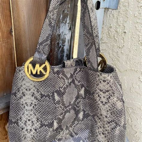 solden michael kors sac|Michael Kors snakeskin bag.